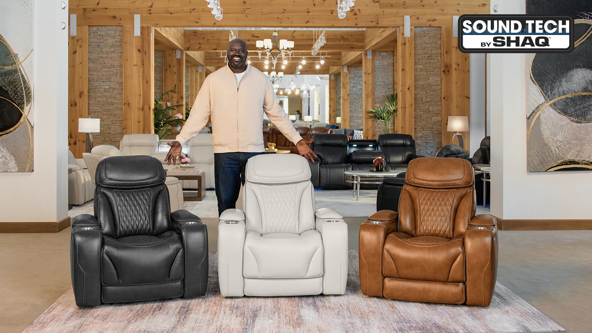 Furniture Meets Surround Sound in Shaq-Branded Seating Line