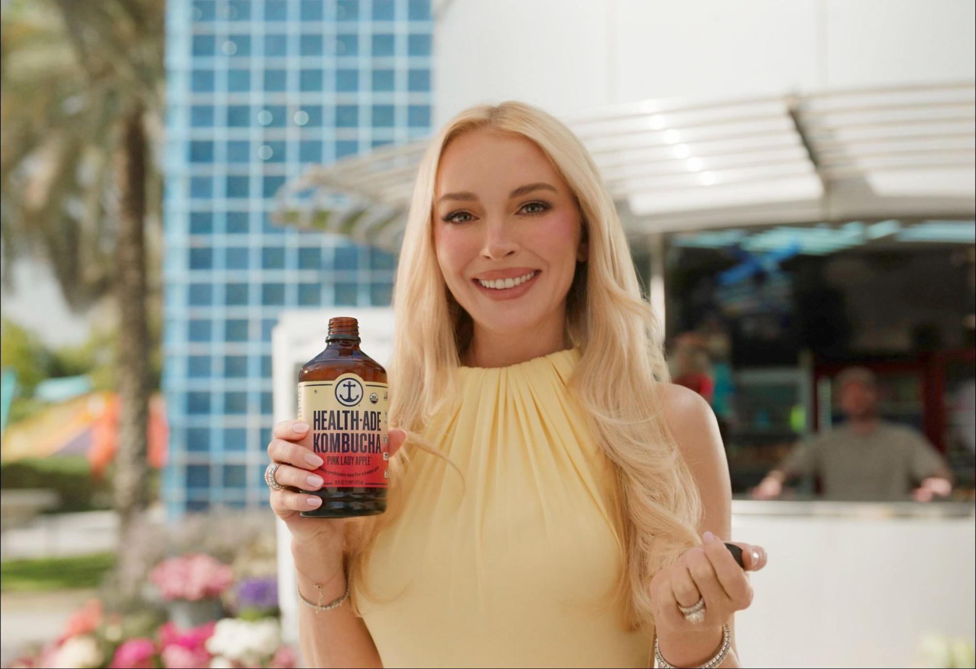 Health-Ade Taps Lindsay Lohan as Wellness Marketing Leans Nostalgic