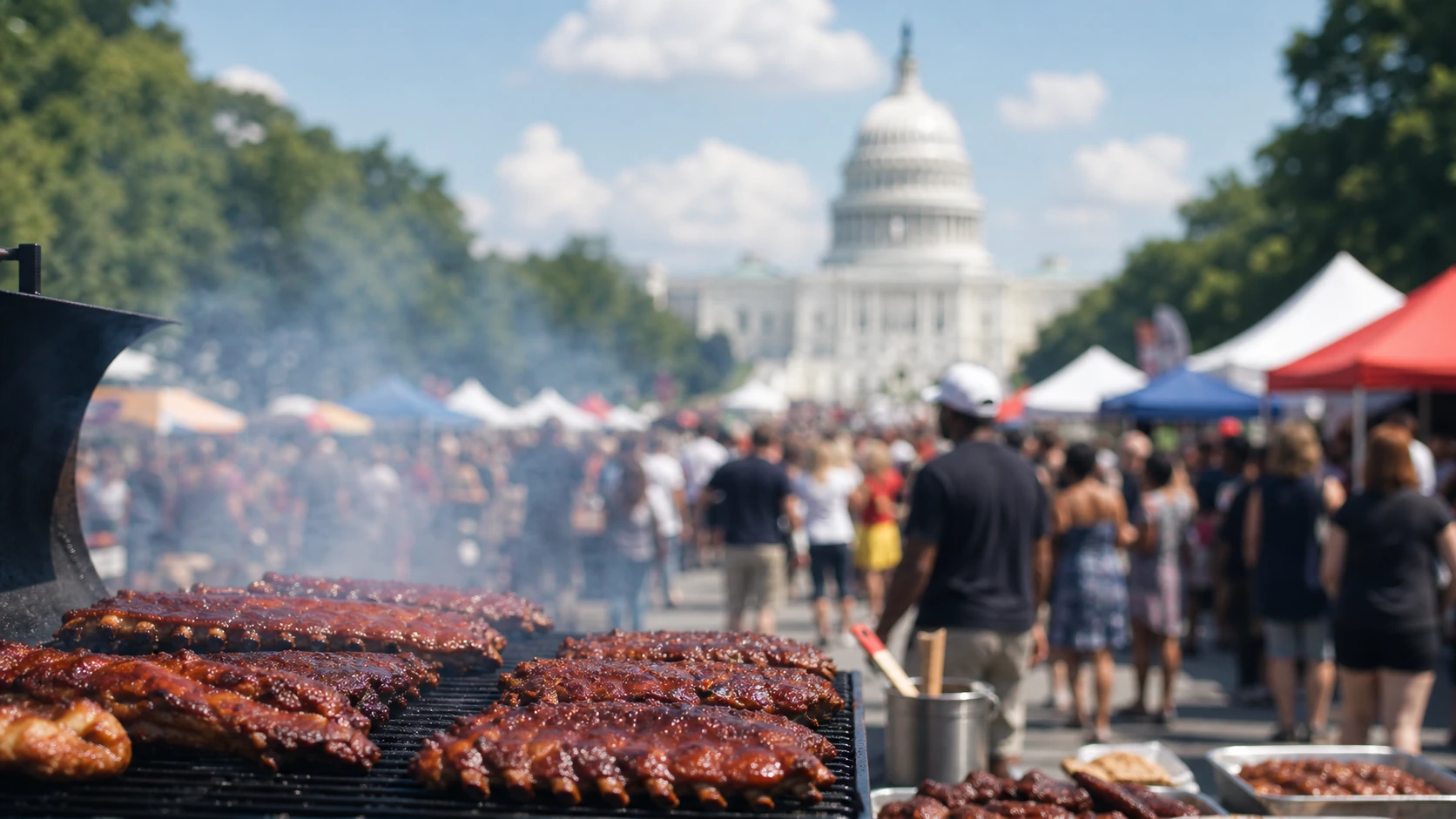 Giant Barbecue Battle Extends Washington’s Summer Festival Economy
