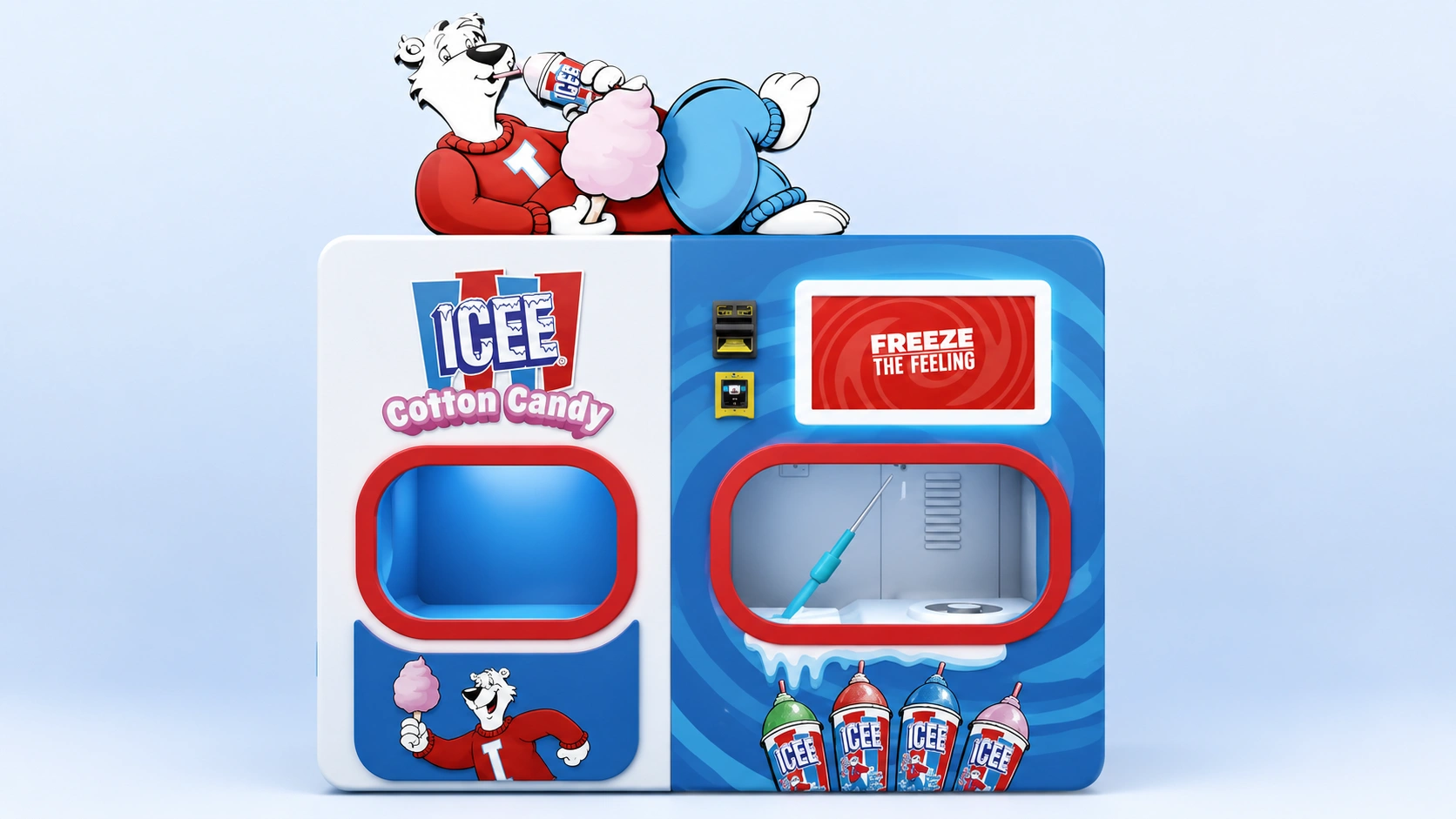ICEE’s Familiar Flavors Find a New Format in Automated Cotton Candy