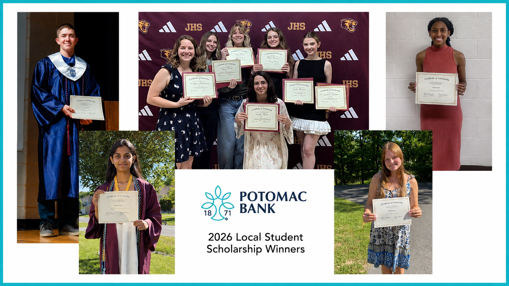 Potomac Bank Scholarships Direct $278,800 Toward Local College Students