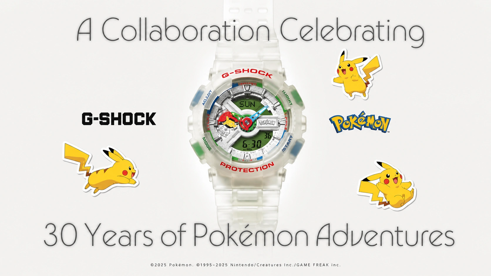 G-SHOCK and Pokémon Mark Three Decades With a Nostalgia-Focused Collaboration