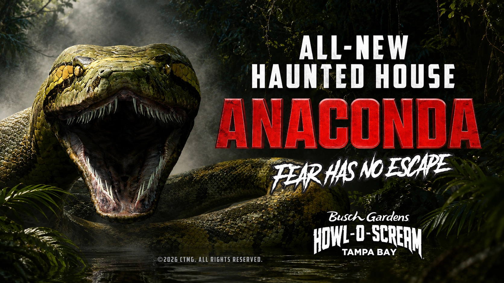 Busch Gardens Brings a Classic Creature Feature Into Halloween Attractions