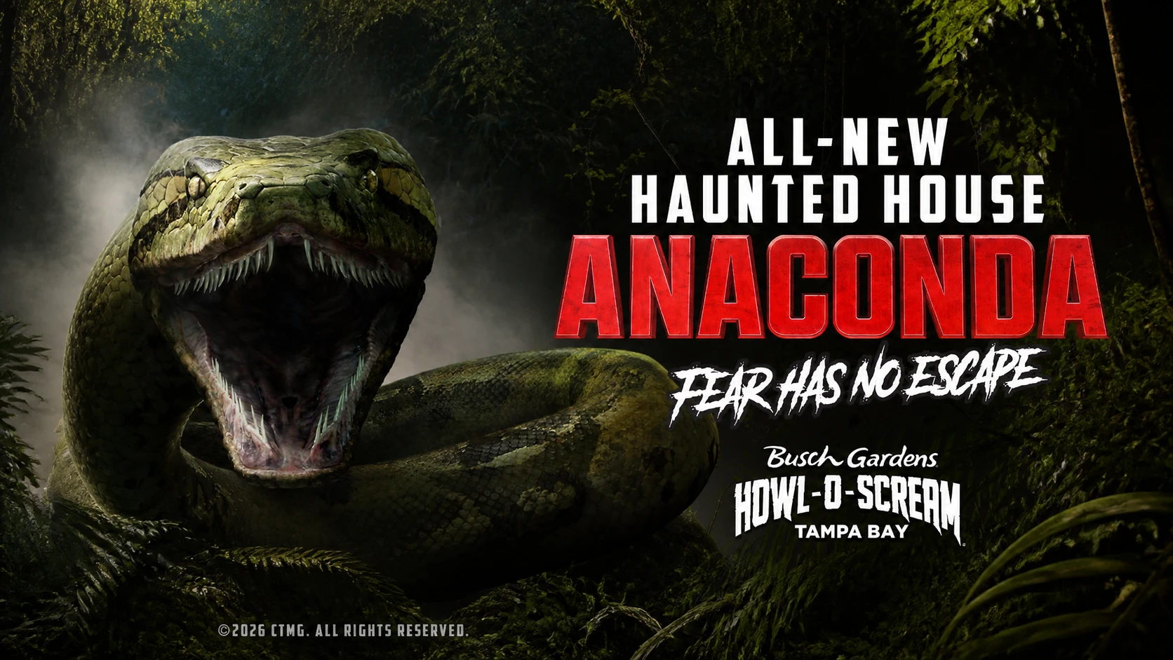 Busch Gardens Brings Sony’s Anaconda Into Halloween Attractions