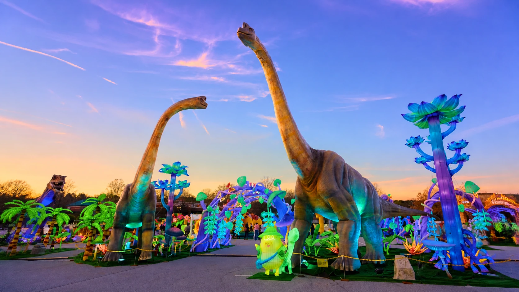LuminoCity Brings Dinosaur-Themed Nightlife Back to New Jersey Mall