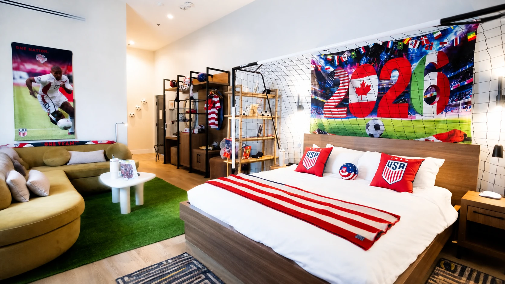 The Anthem Hotel Turns a Guest Room Into a U.S. Soccer Archive