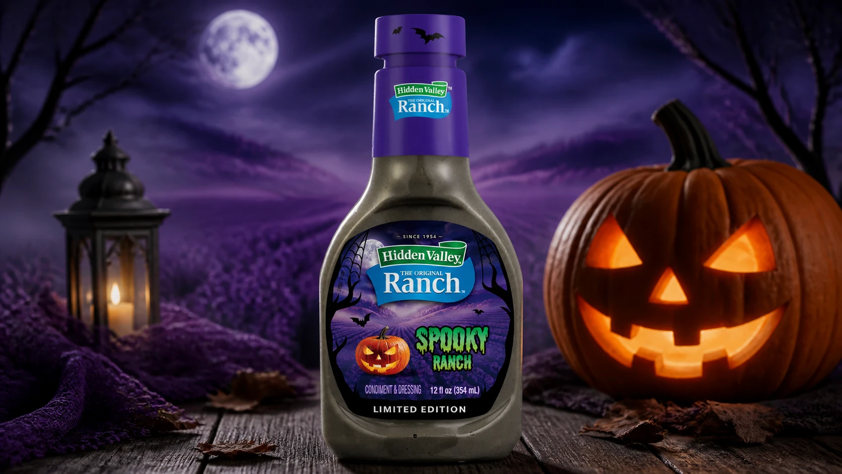 Hidden Valley Turns Ranch Dressing Black for Halloween Retail Push