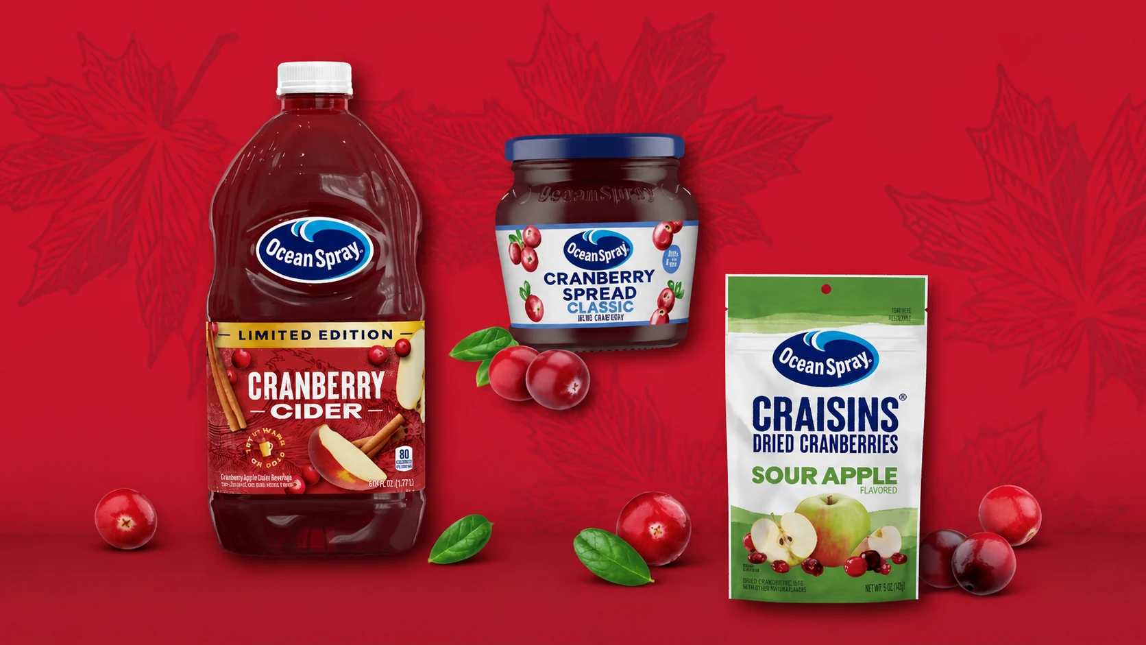 Ocean Spray Broadens Cranberry’s Autumn Role With Three New Products
