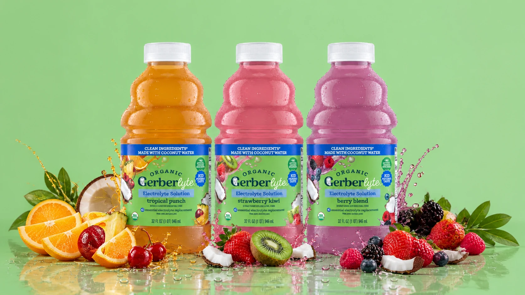 Gerber Extends Baby-Food Expertise Into Organic Paediatric Hydration